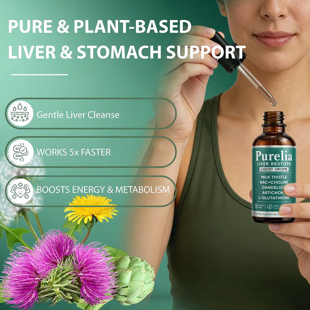 Herbal Wellness Formula - Purelia Liver Restore Liquid Drops: Растительная