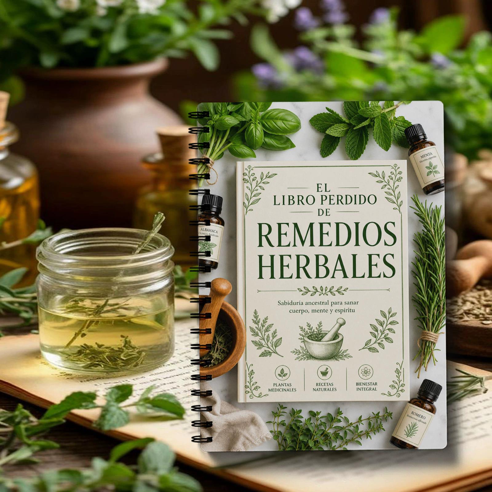 Herbal Wellness Recipes - Затерянная книга: Блокнот на спирали -