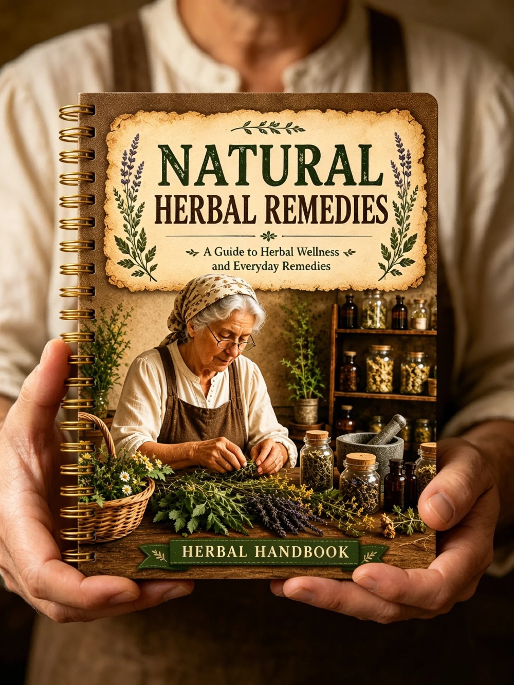 Блокнот формата А5 в винтажном – обзор и цена Herbal Wellness Recipes