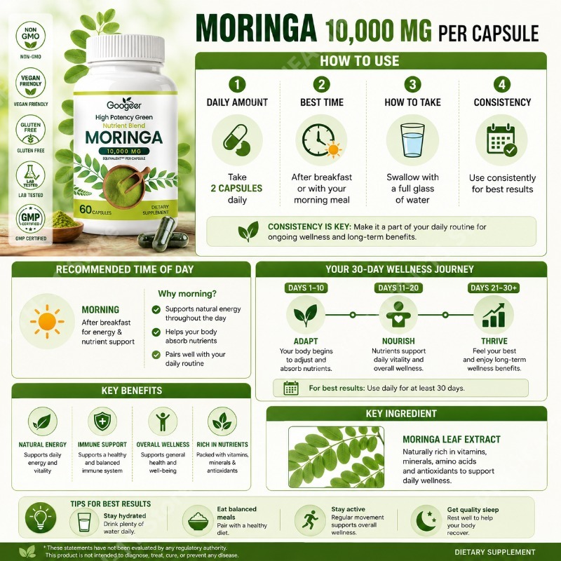Премиум-добавка с морингой: на – обзор и цена Herbal Wellness Formula